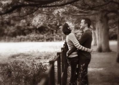 couple hugging and laughing at Croxteth Hall