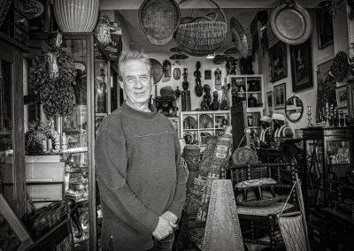 portrait of Steve antiques dealer in Waterloo by Samantha Brown Photography
