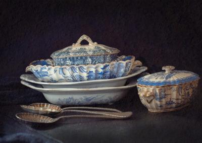 Victorian Blue China dishes