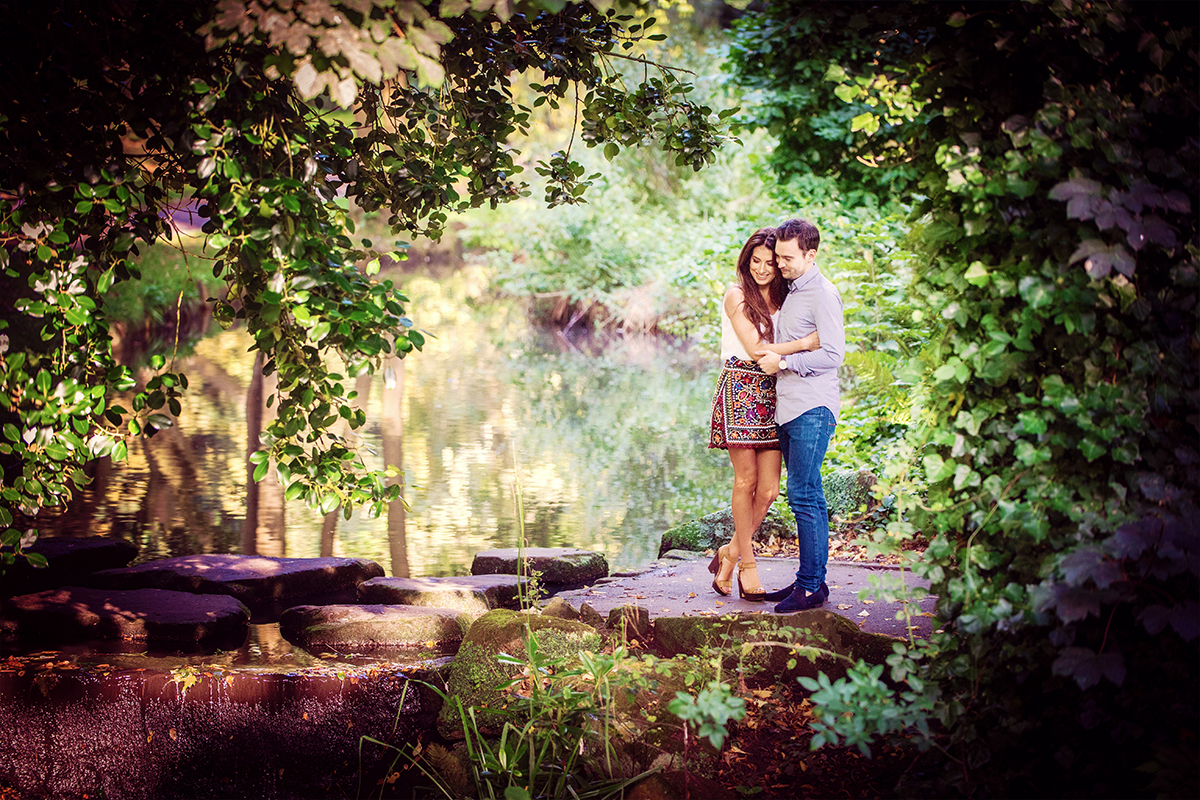 portrait of a man in her garden by Samantha Brown Photography